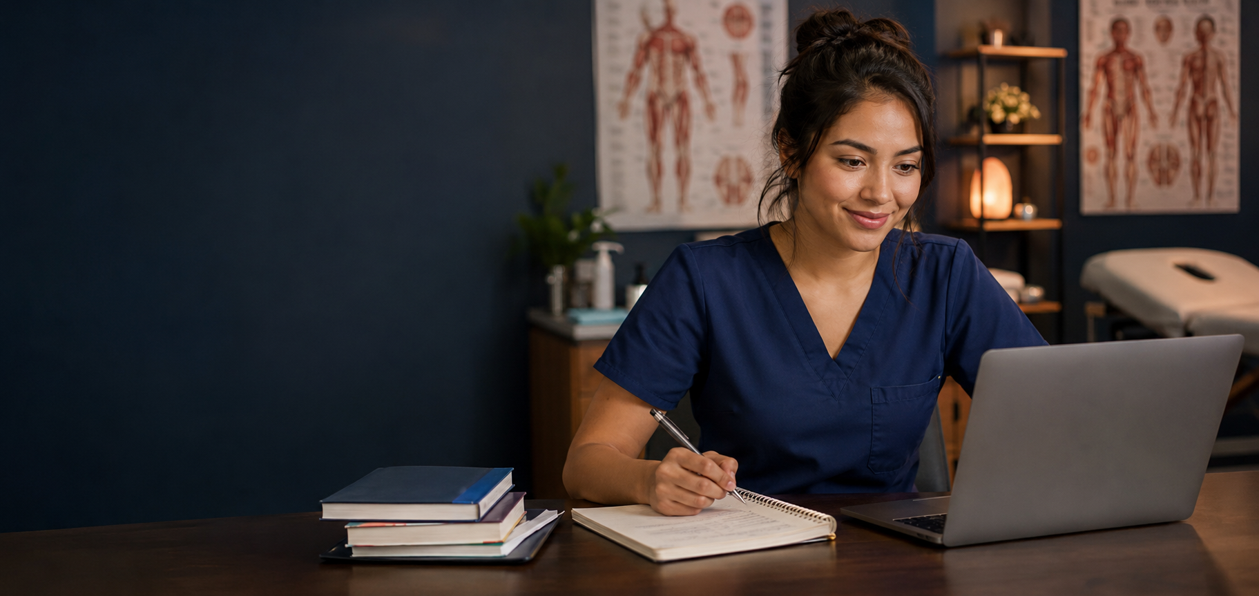 AAMW student completing the Texas online massage therapy program